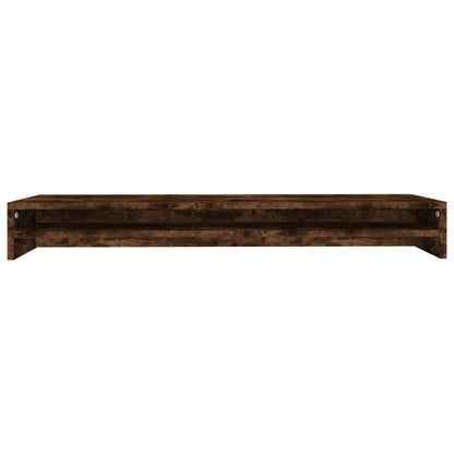vidaXL Support de moniteur Chêne fumé 100x24x13 cm Bois d'ingénierie