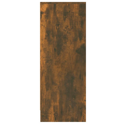 vidaXL Meuble à chaussures Chêne fumé 60x35x92 cm Bois d'ingénierie