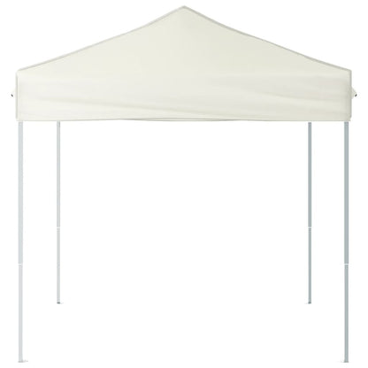 vidaXL Tente de réception pliable Crème 2x2 m