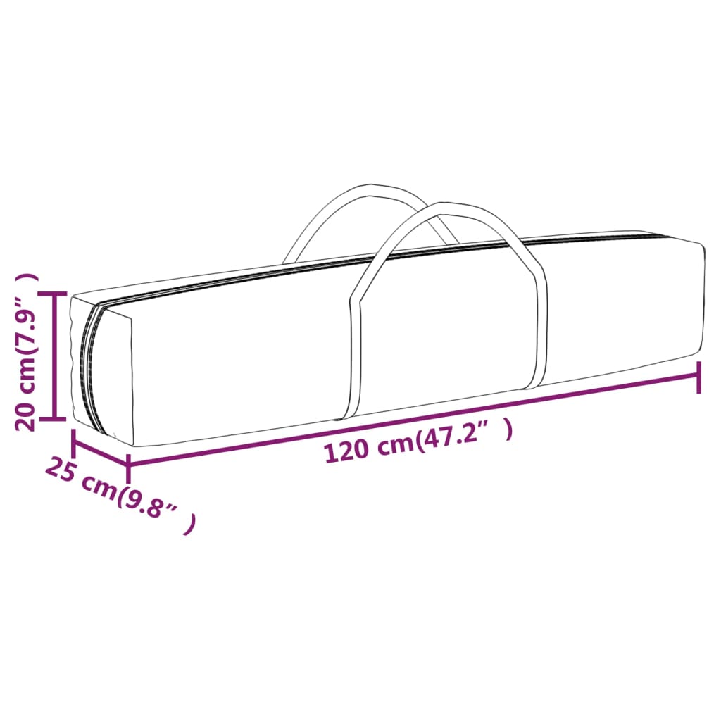 vidaXL Tente de réception pliable Crème 2x2 m