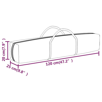 vidaXL Tente de réception pliable Crème 2x2 m