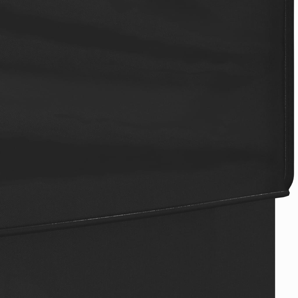 vidaXL Tente de réception pliable avec parois Noir 2x2 m