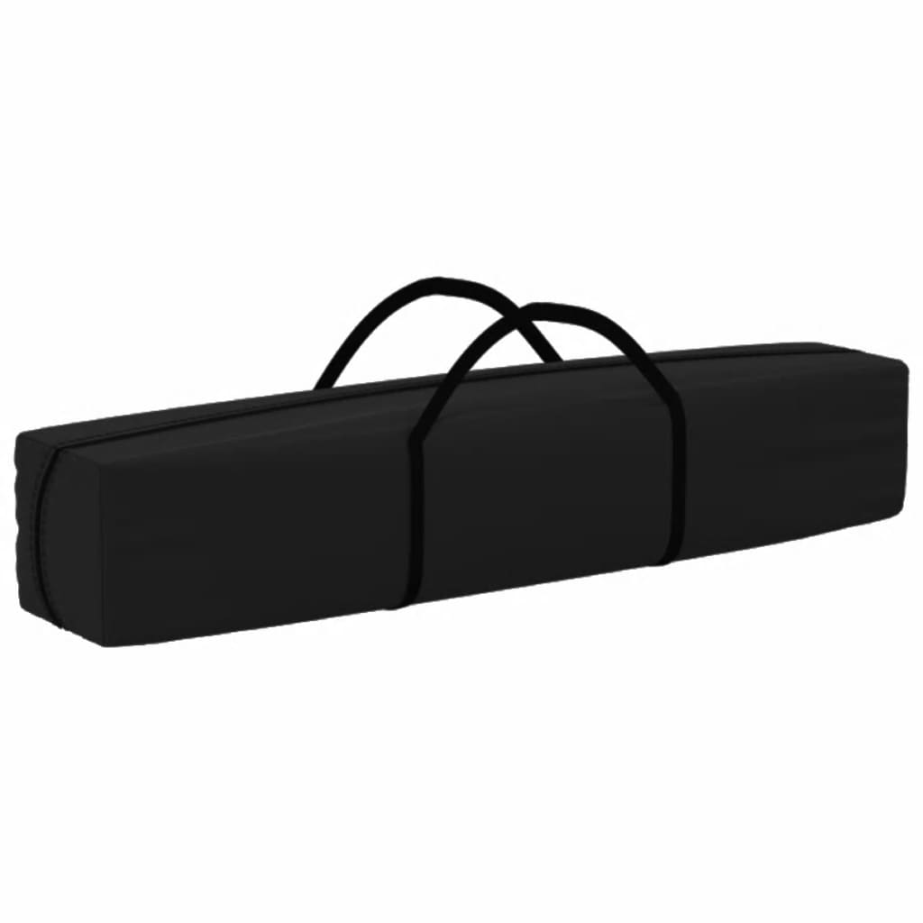 vidaXL Tente de réception pliable avec parois Noir 3x3 m