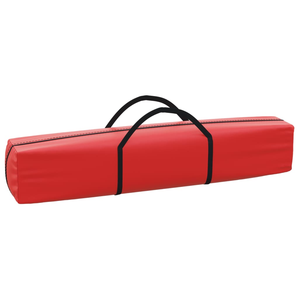 vidaXL Tente de réception pliable avec parois Rouge 3x3 m
