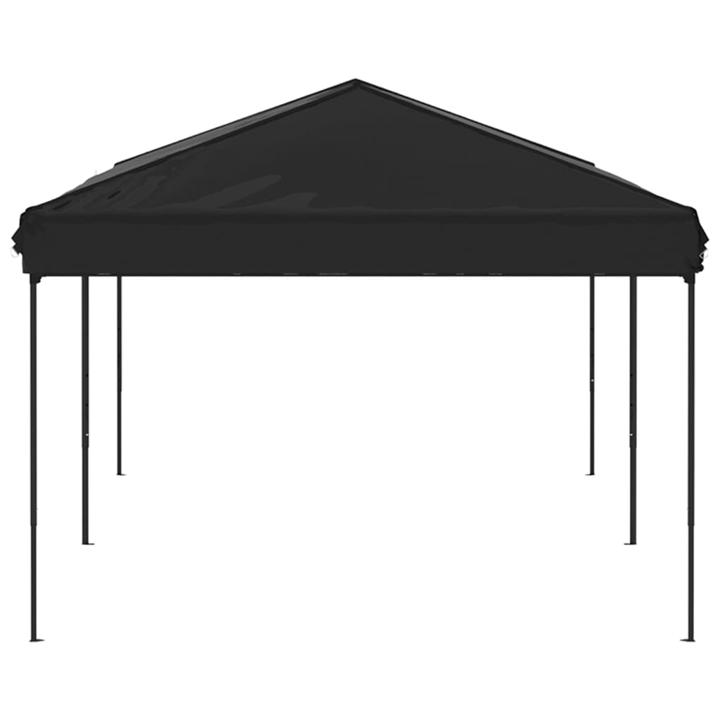 vidaXL Tente de réception pliable Noir 3x6 m