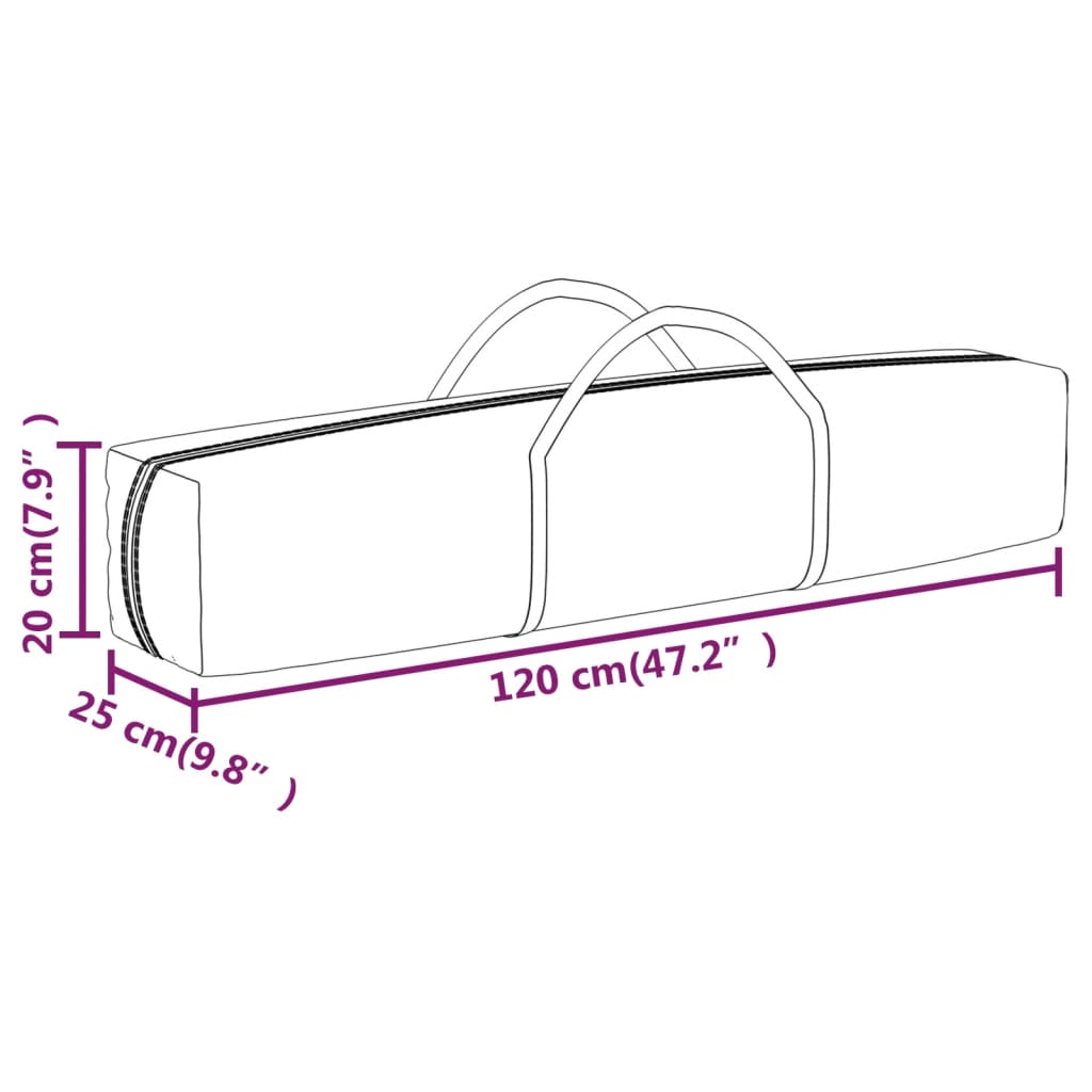 vidaXL Tente de réception pliable Noir 3x6 m