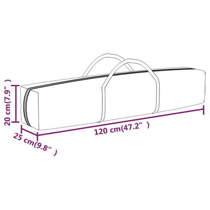vidaXL Tente de réception pliable Noir 3x6 m