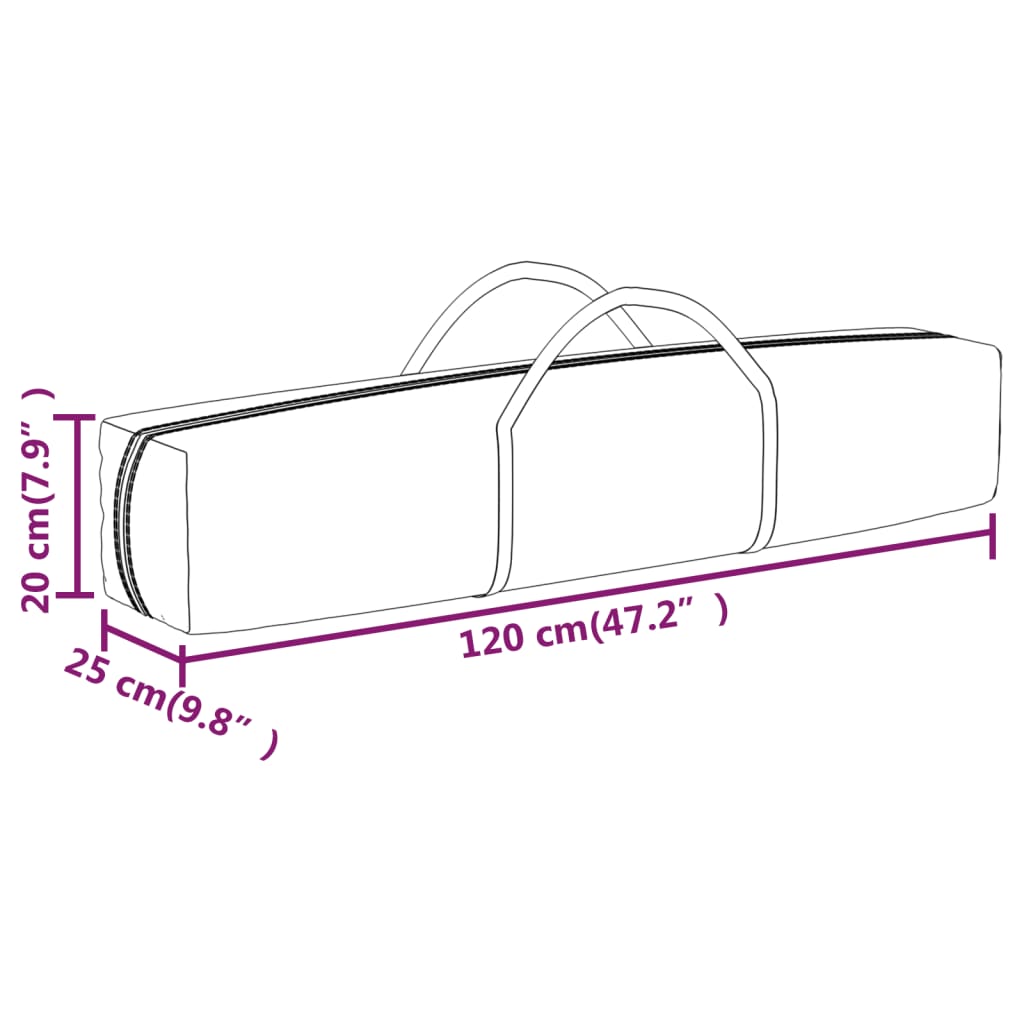 vidaXL Tente de réception pliable avec parois Bleu 3x6 m