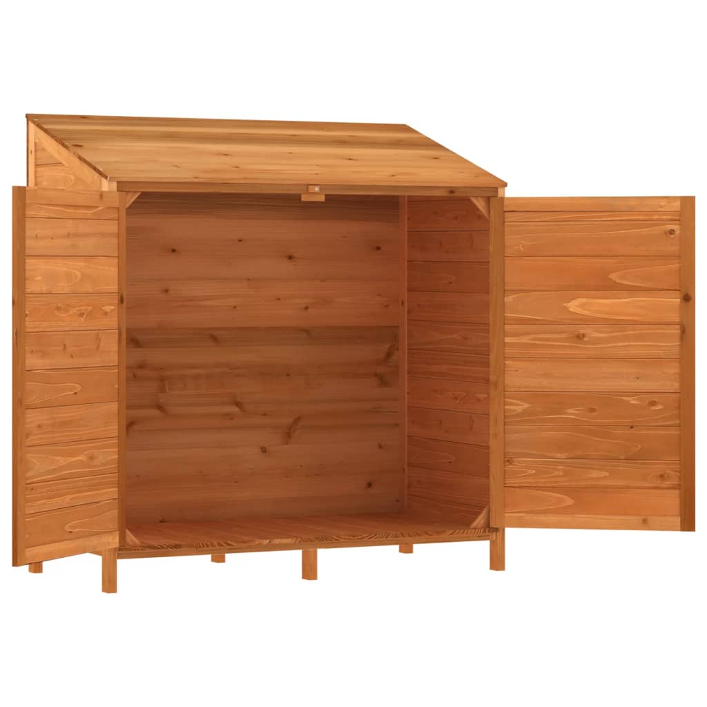 vidaXL Remise de jardin Marron 102x52x112 cm Bois de sapin solide