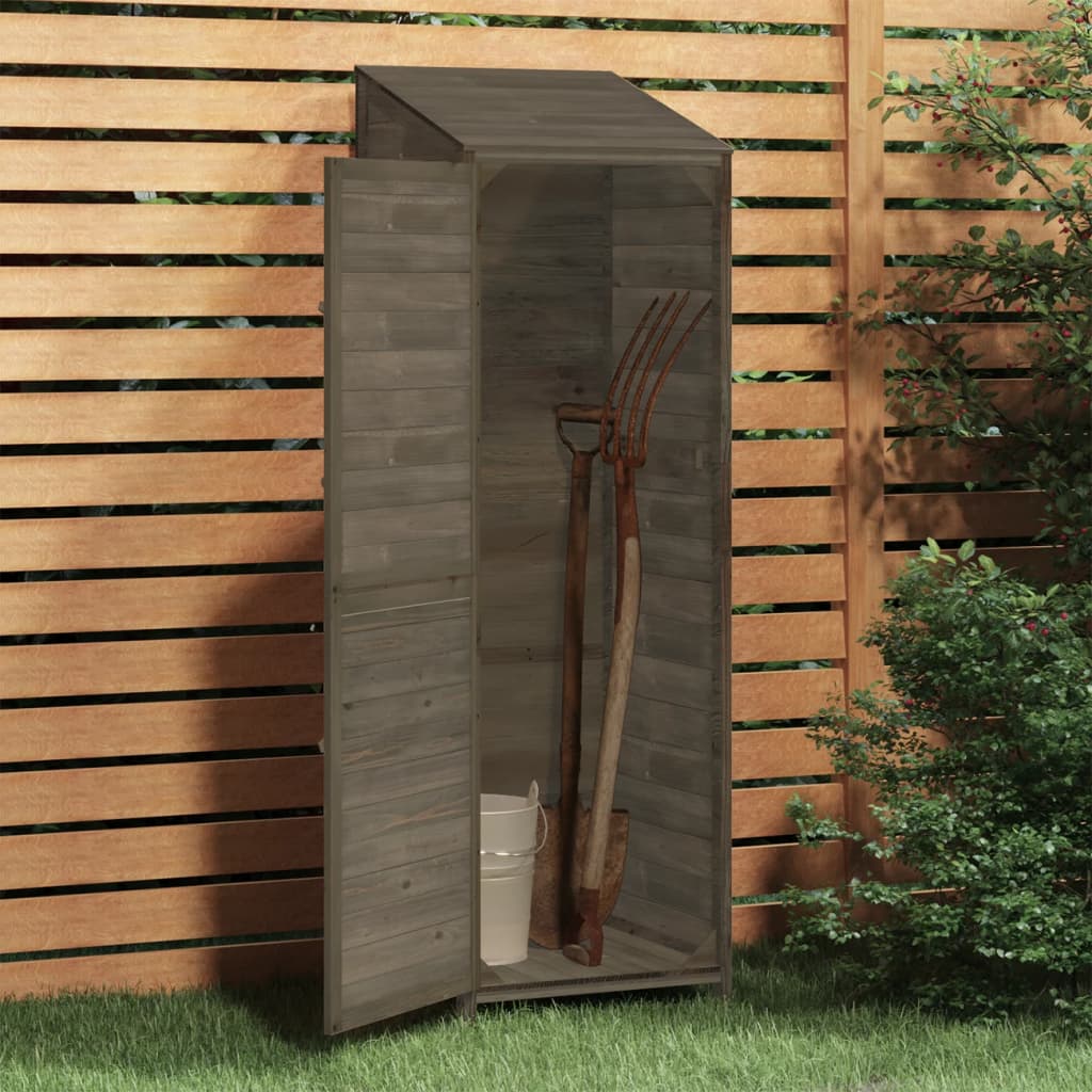 vidaXL Remise de jardin Anthracite 55x52x174,5 cm Bois de sapin solide