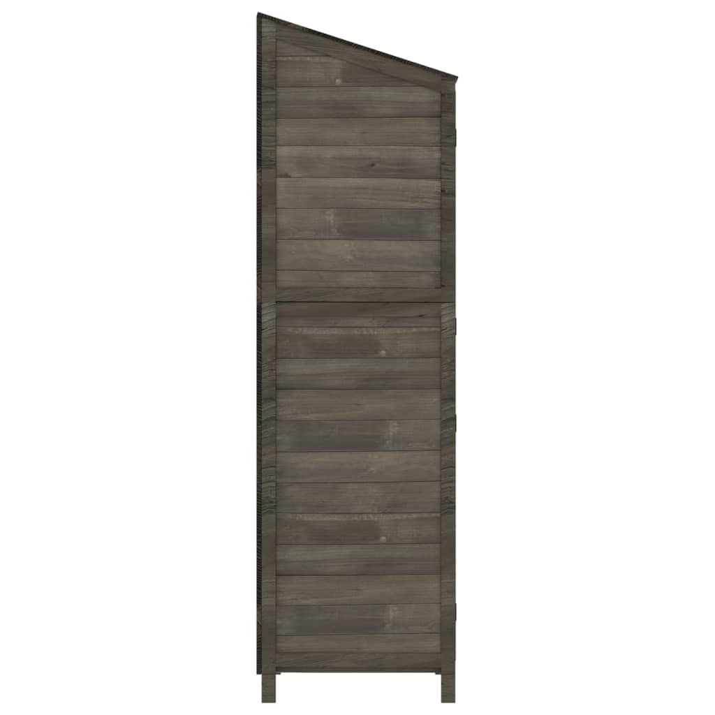 vidaXL Remise de jardin Anthracite 55x52x174,5 cm Bois de sapin solide