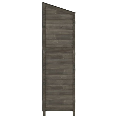vidaXL Remise de jardin Anthracite 55x52x174,5 cm Bois de sapin solide