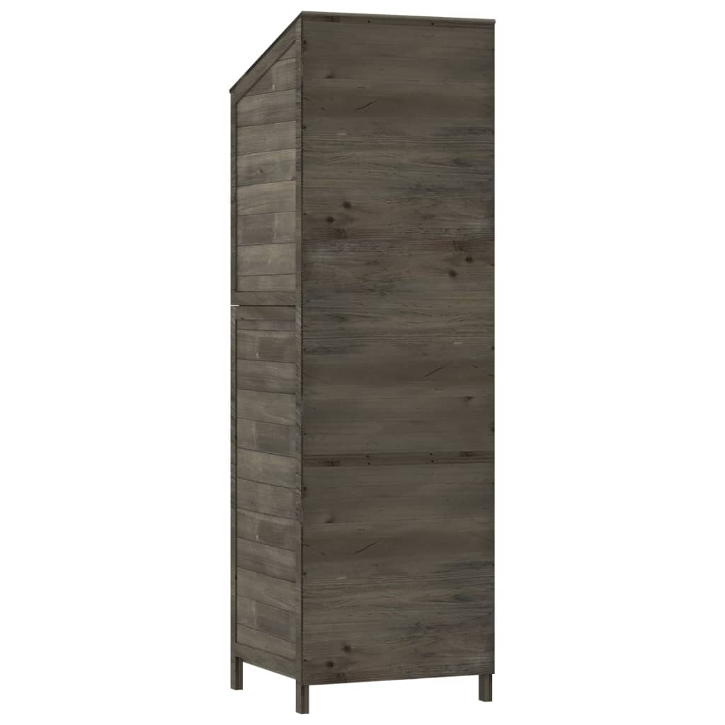 vidaXL Remise de jardin Anthracite 55x52x174,5 cm Bois de sapin solide