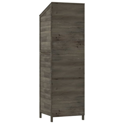 vidaXL Remise de jardin Anthracite 55x52x174,5 cm Bois de sapin solide