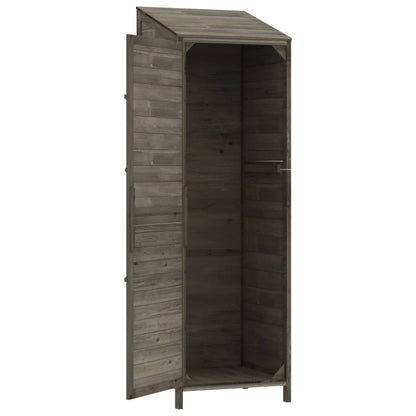 vidaXL Remise de jardin Anthracite 55x52x174,5 cm Bois de sapin solide