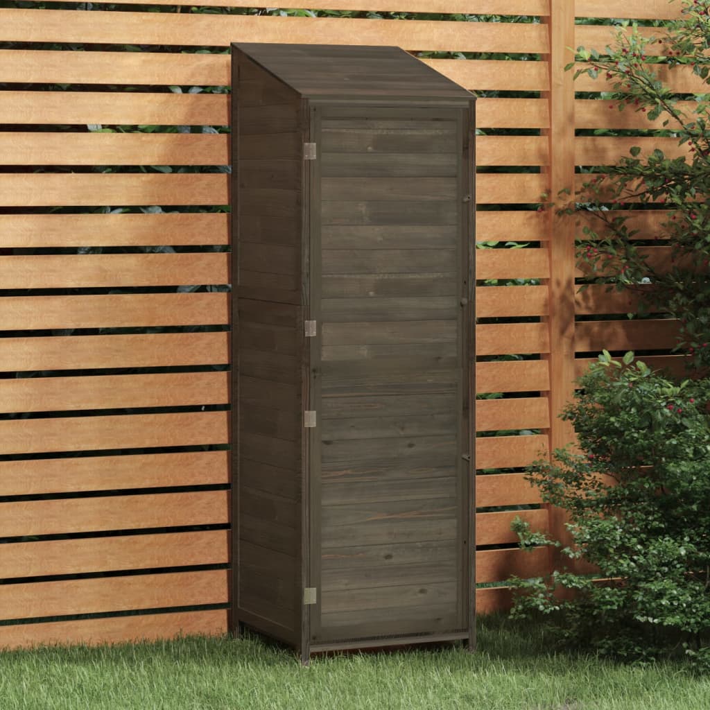 vidaXL Remise de jardin Anthracite 55x52x174,5 cm Bois de sapin solide