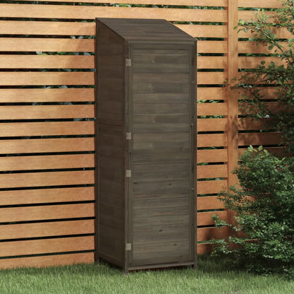 vidaXL Remise de jardin Anthracite 55x52x174,5 cm Bois de sapin solide