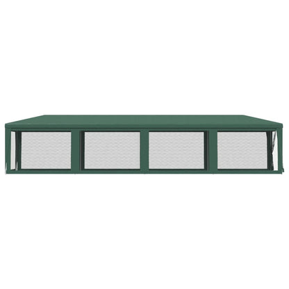 vidaXL Tente de fête et 10 parois latérales en maille Vert 3x12 m PEHD