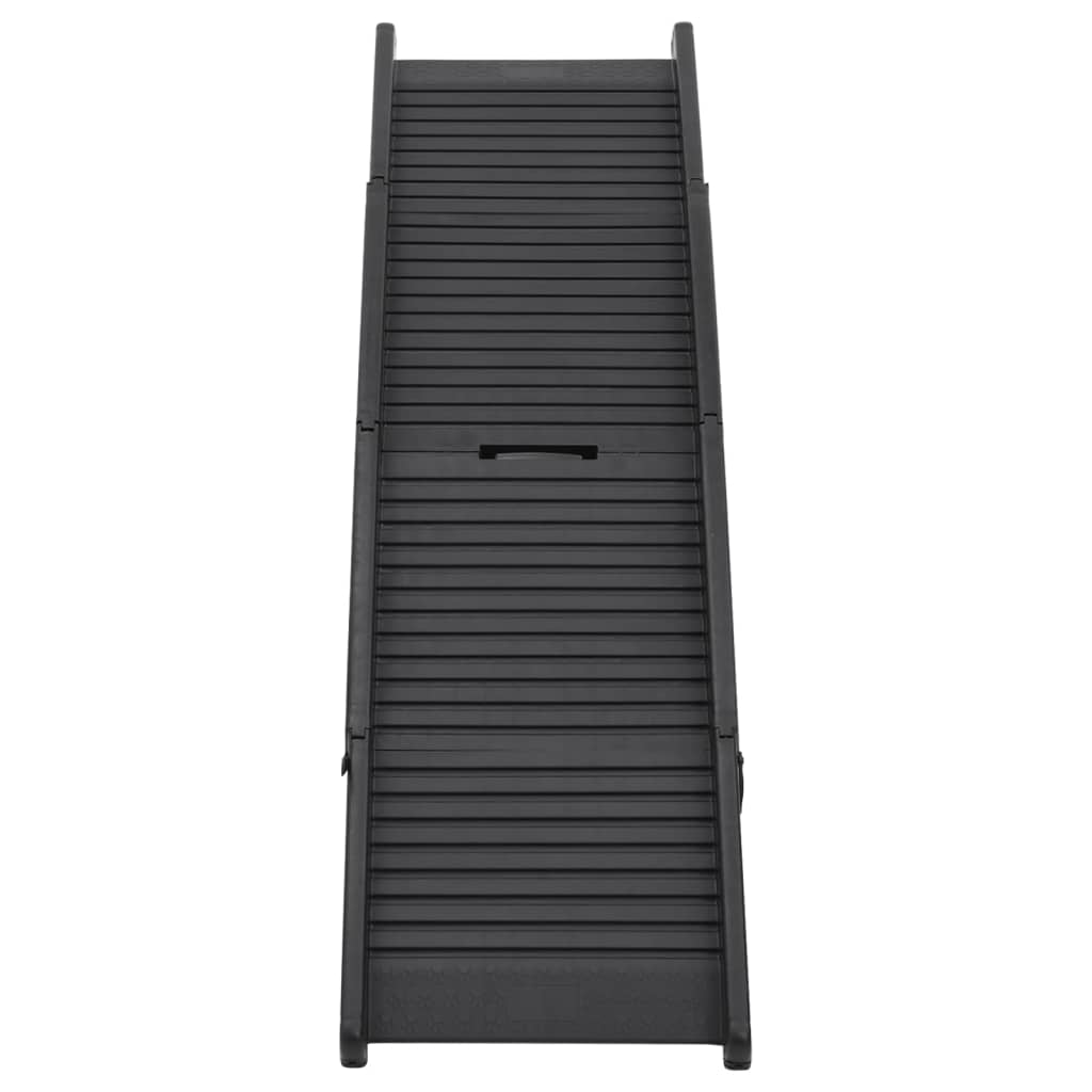 vidaXL Rampe pliable pour chien Noir 153x40x12,5 cm Plastique