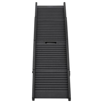 vidaXL Rampe pliable pour chien Noir 153x40x12,5 cm Plastique
