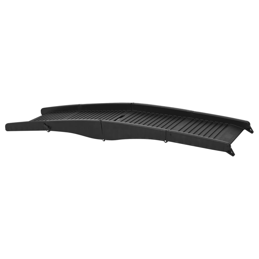 vidaXL Rampe pliable pour chien Noir 153x40x12,5 cm Plastique
