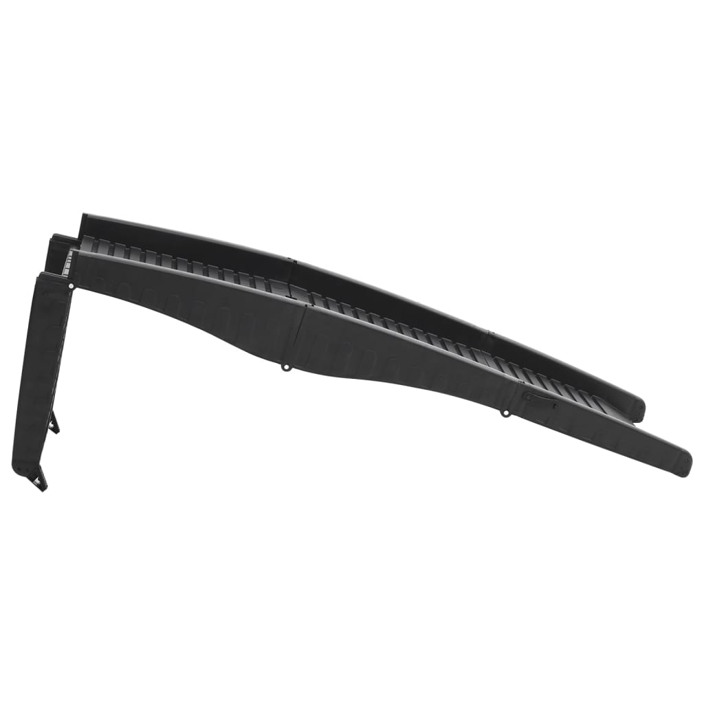 vidaXL Rampe pliable pour chien Noir 153x40x12,5 cm Plastique