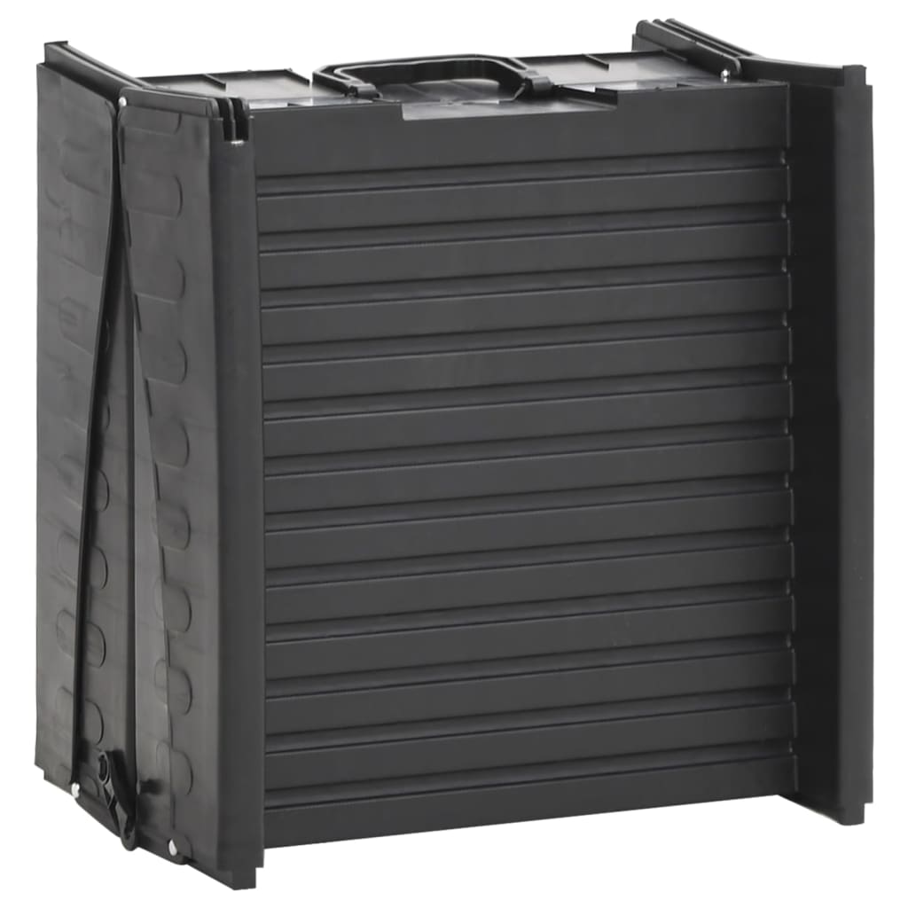 vidaXL Rampe pliable pour chien Noir 153x40x12,5 cm Plastique