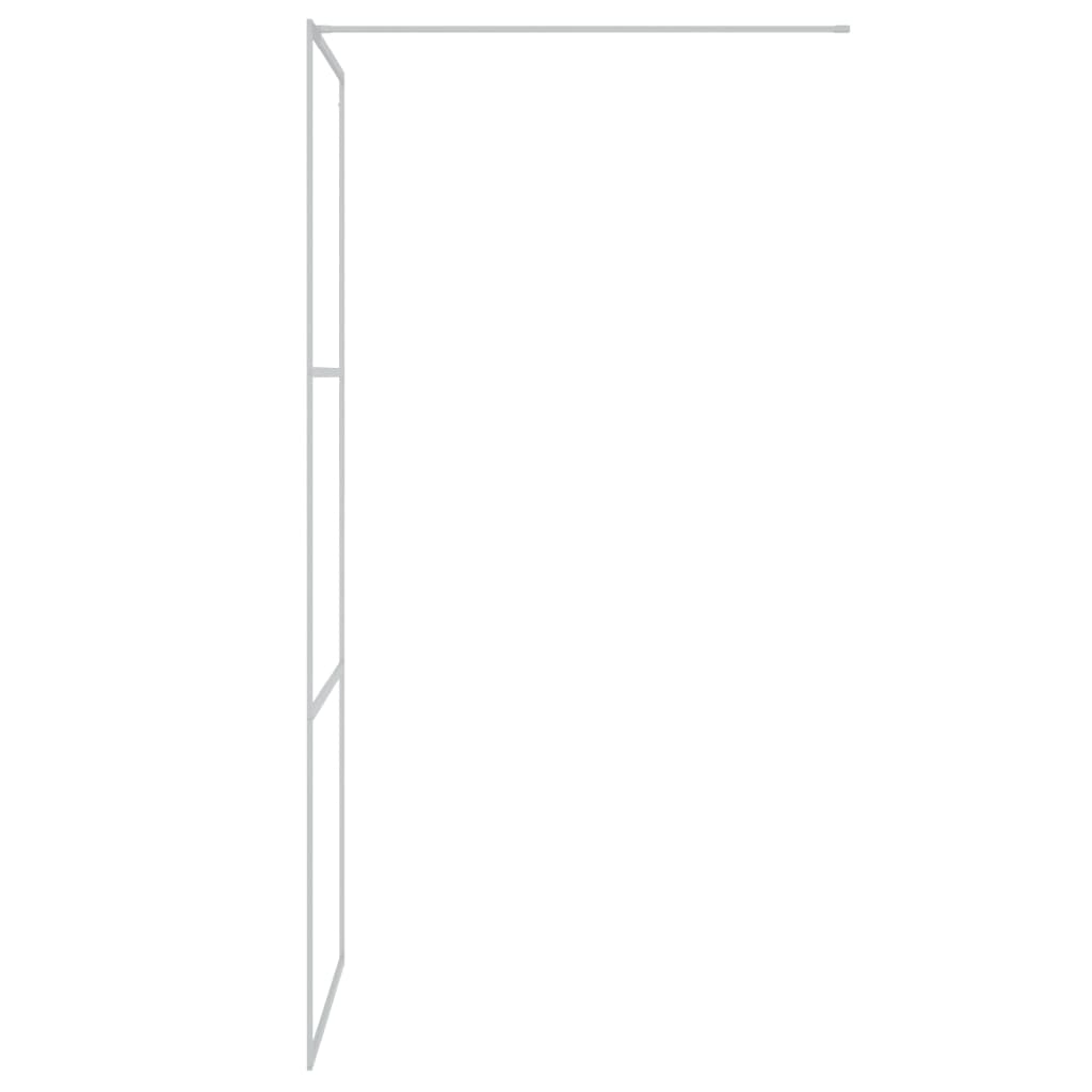 vidaXL Paroi de douche Argenté 80x195 cm Verre ESG transparent