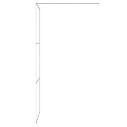 vidaXL Paroi de douche Argenté 80x195 cm Verre ESG transparent