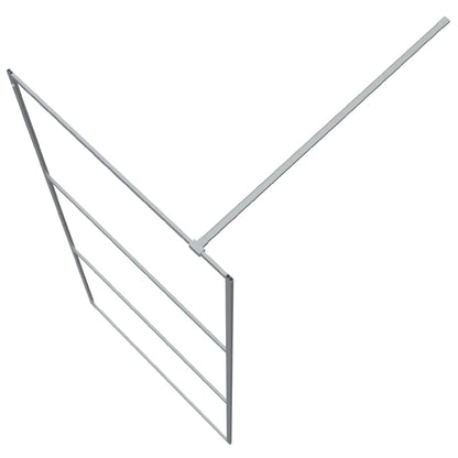 vidaXL Paroi de douche Argenté 90x195 cm Verre ESG transparent