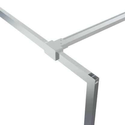 vidaXL Paroi de douche Argenté 90x195 cm Verre ESG transparent