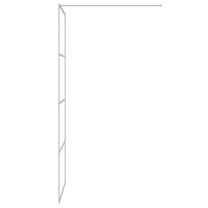 vidaXL Paroi de douche Argenté 80x195 cm Verre ESG transparent