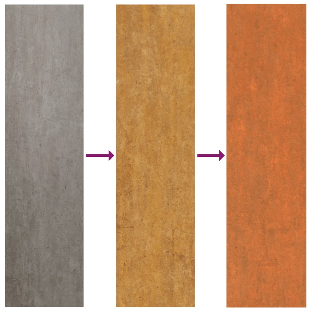 vidaXL Lit surélevé de jardin rouillé 100x100x77 cm acier corten