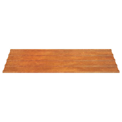 vidaXL Panneaux de toiture 36 pcs rouillé 60x44 cm Acier corten