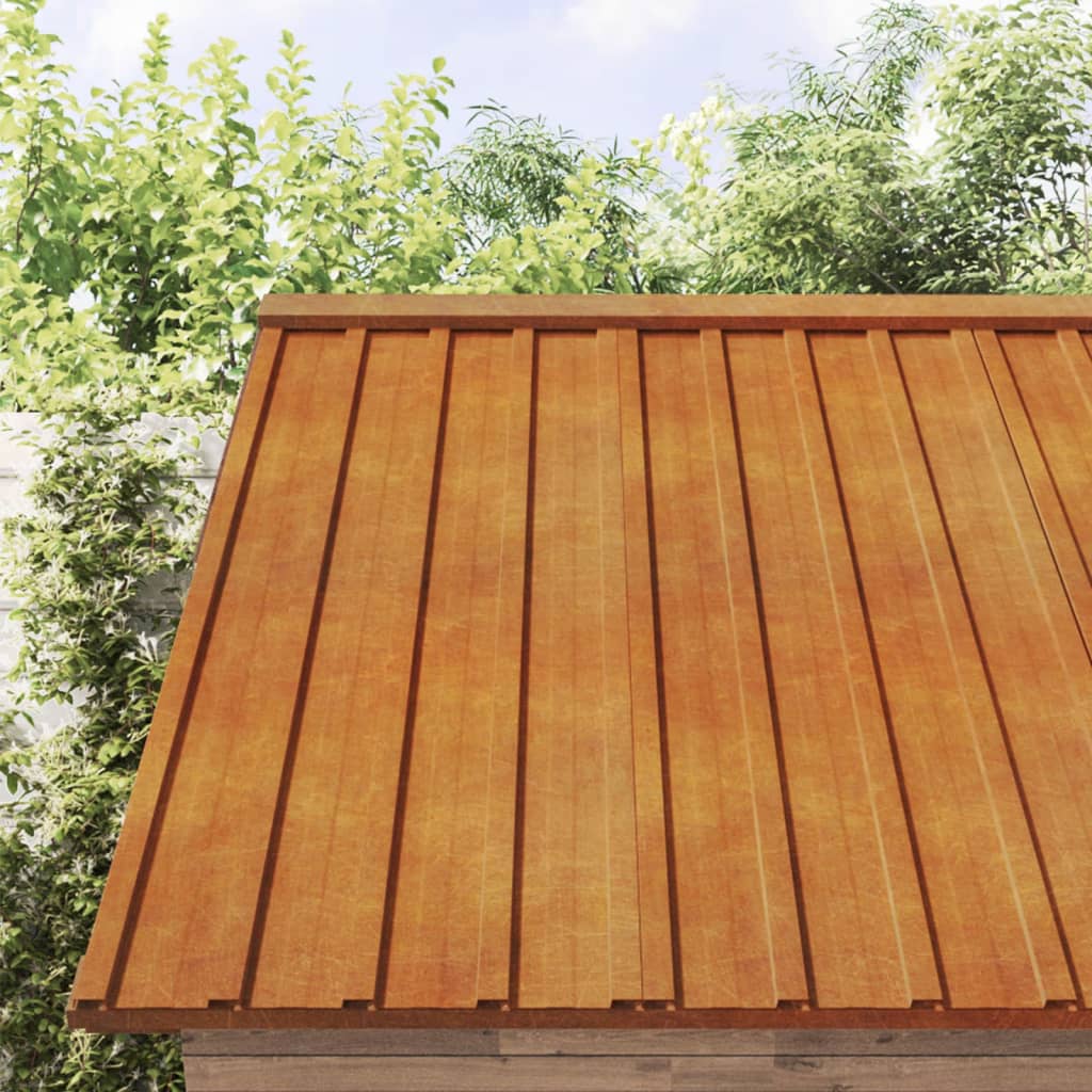 vidaXL Panneaux de toiture 36 pcs rouillé 60x44 cm Acier corten