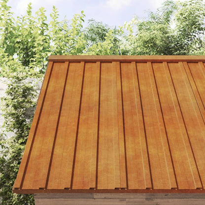 vidaXL Panneaux de toiture 36 pcs rouillé 60x44 cm Acier corten