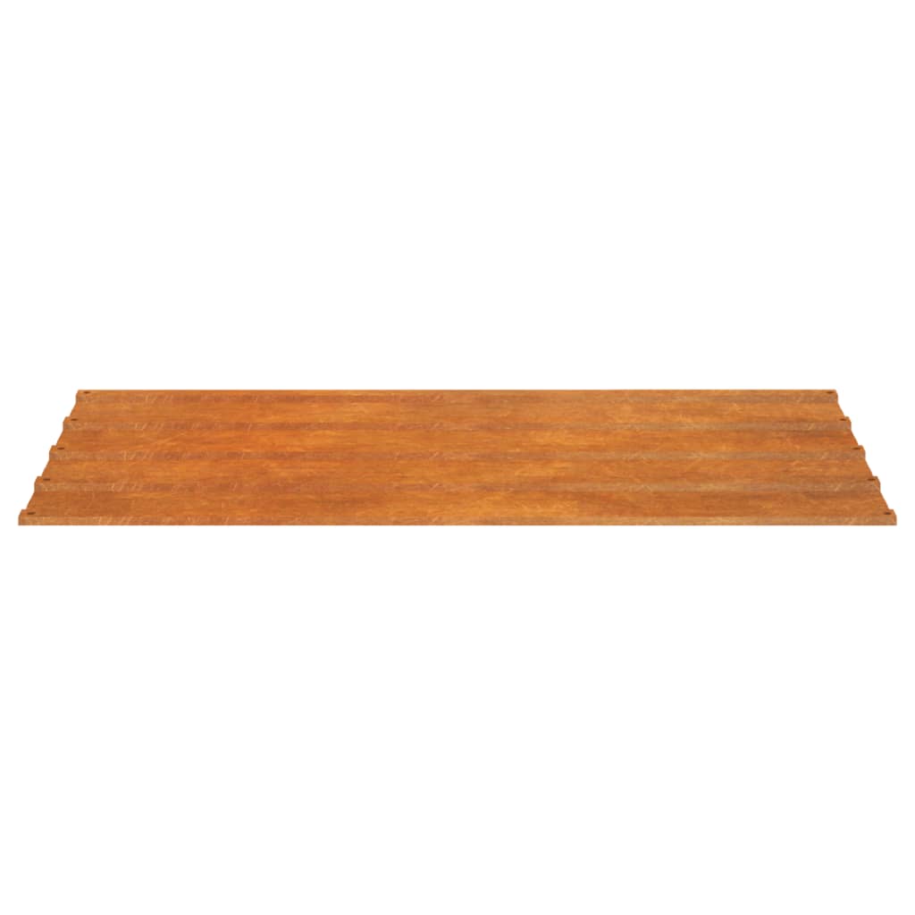 vidaXL Panneaux de toiture 12 pcs rouillé 80x44 cm Acier corten