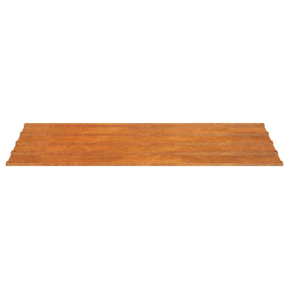 vidaXL Panneaux de toiture 12 pcs rouillé 80x44 cm Acier corten