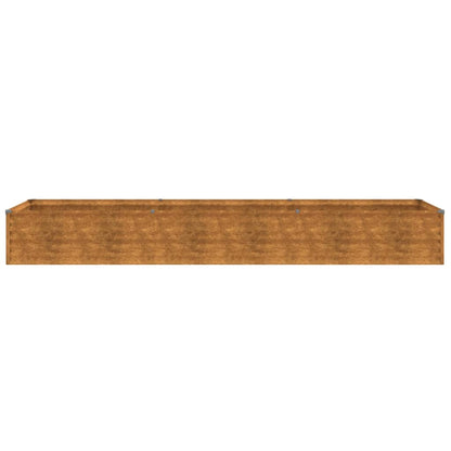 vidaXL Lit surélevé de jardin 291x50x36 cm acier corten
