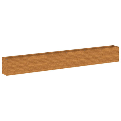 vidaXL Lit surélevé de jardin 578x50x69 cm acier corten