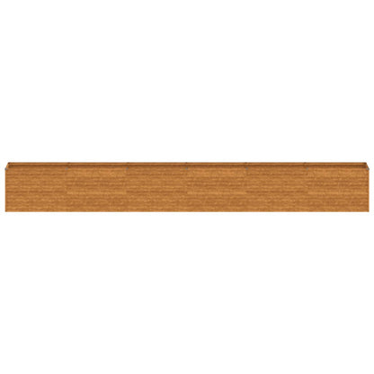 vidaXL Lit surélevé de jardin 578x50x69 cm acier corten