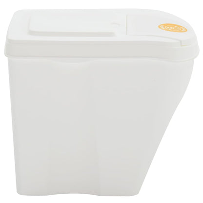 vidaXL Poubelles à ordures empilables 3 pcs Blanc 75 L Polypropylène