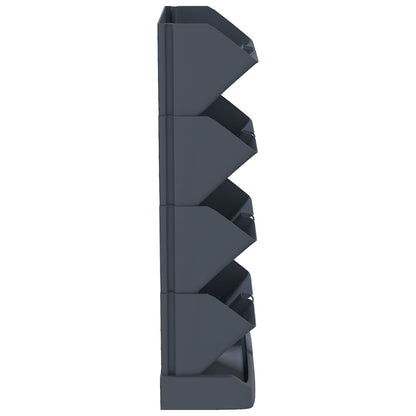 vidaXL Ensemble de jardinières verticales 4 pcs Anthracite PP