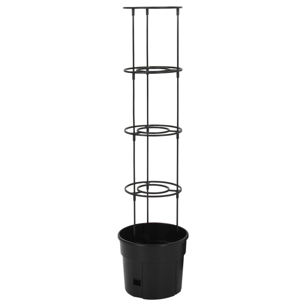vidaXL Jardinière à tomate Anthracite Ø29,5x115 cm Polypropylène