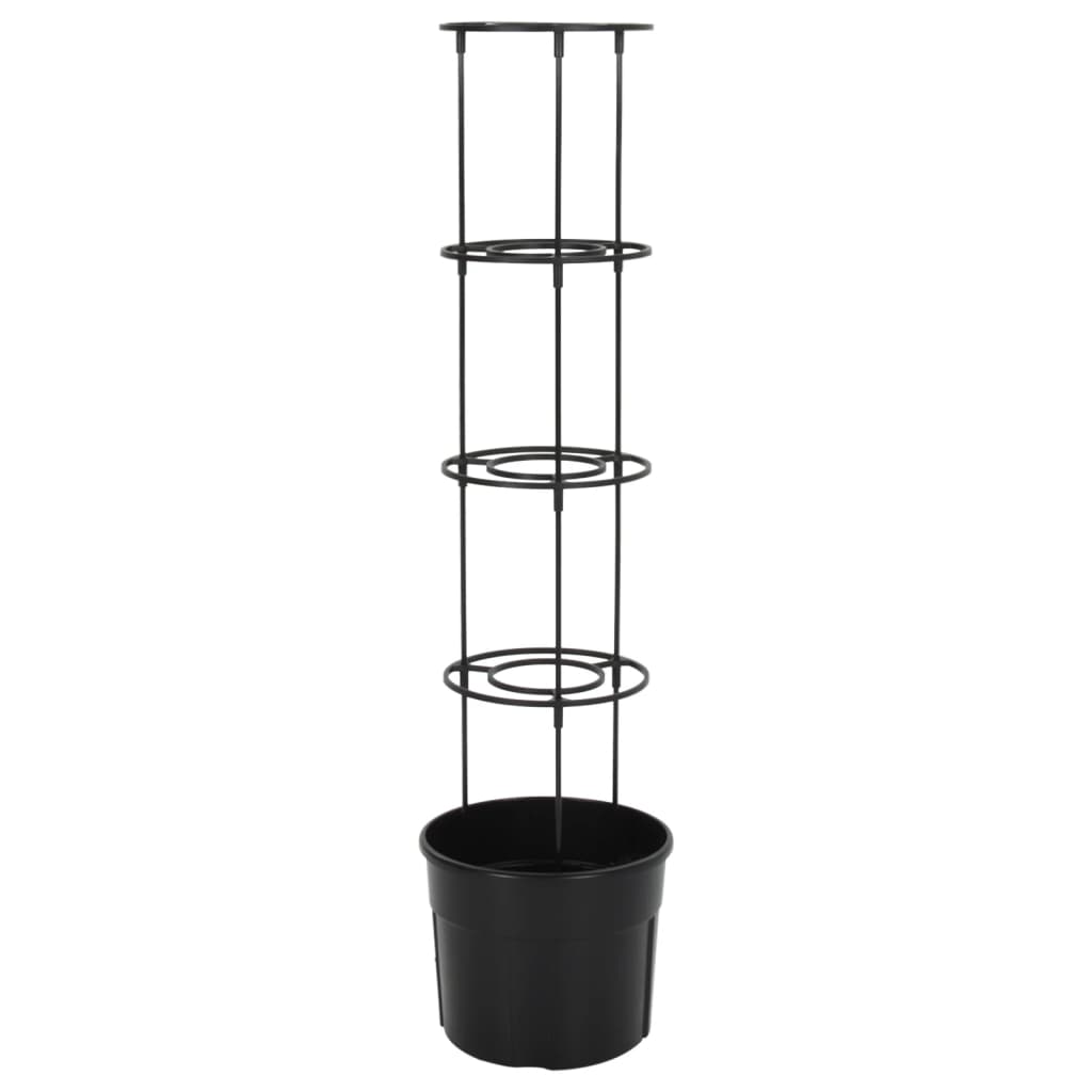 vidaXL Jardinière à tomate Anthracite Ø29,5x115 cm Polypropylène