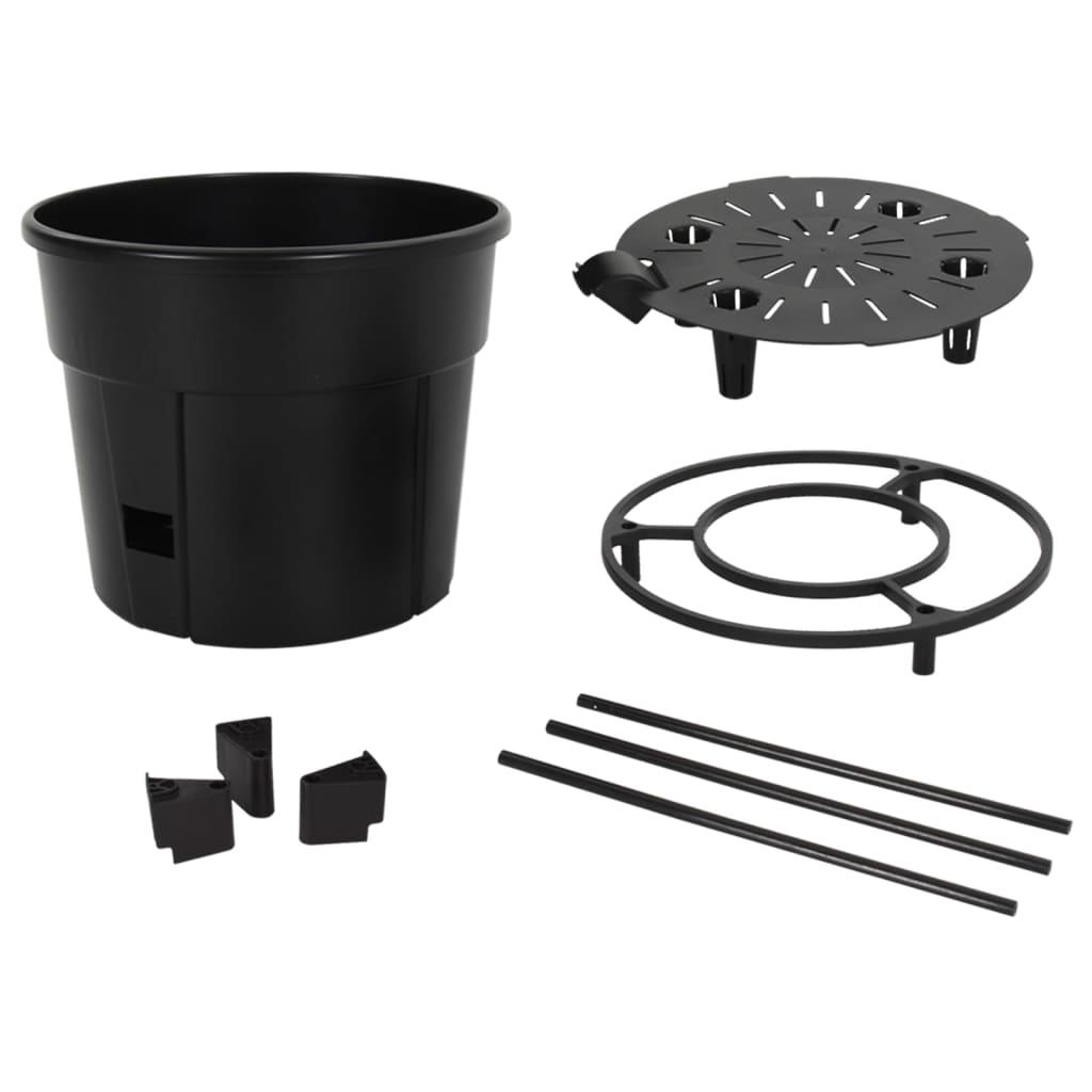 vidaXL Jardinière à tomate Anthracite Ø29,5x115 cm Polypropylène