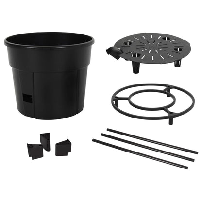 vidaXL Jardinière à tomate Anthracite Ø29,5x115 cm Polypropylène