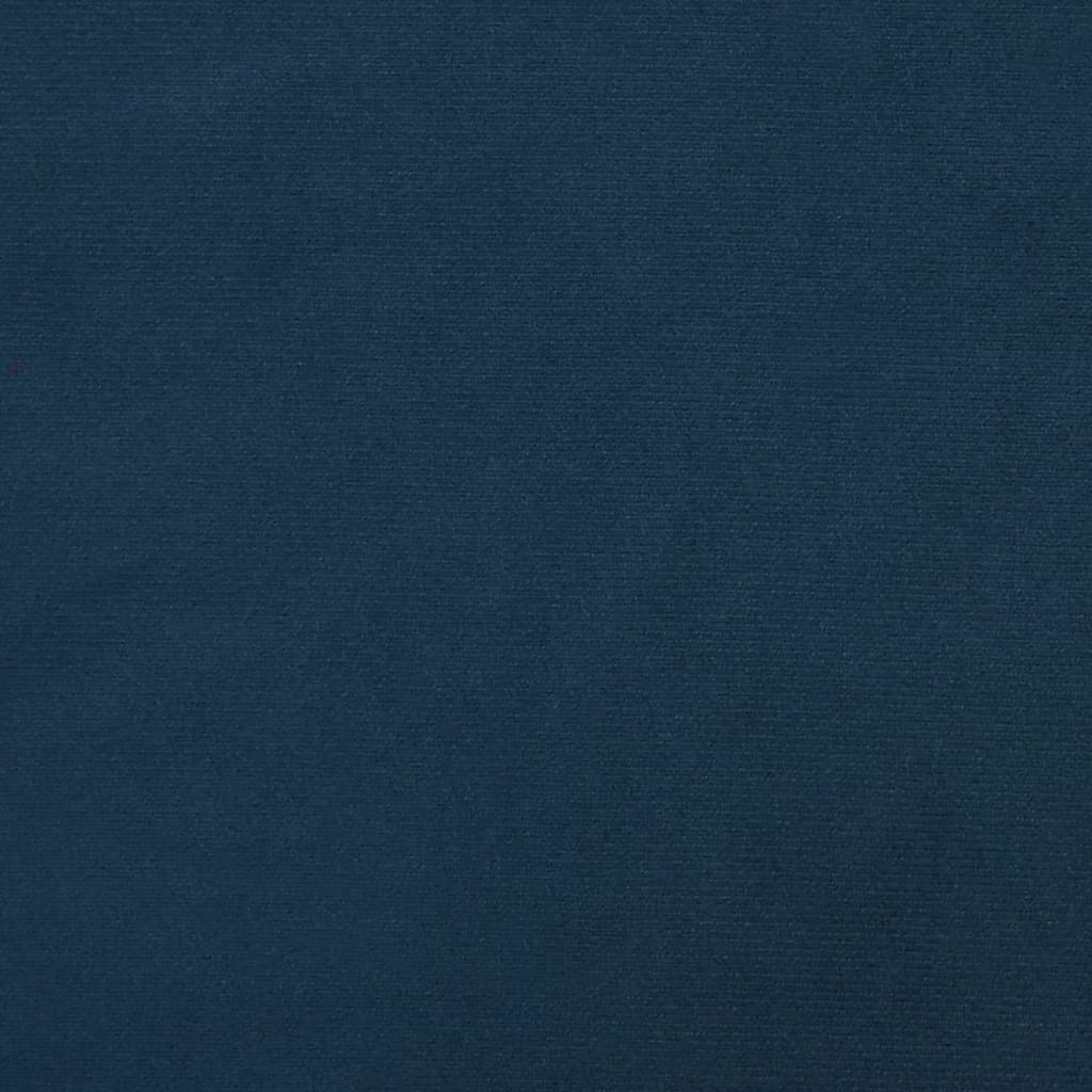 vidaXL Chaise pivotante de bureau Bleu Velours