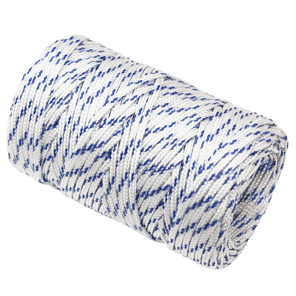 vidaXL Corde de bateau Blanc 2 mm 250 m Polypropylène