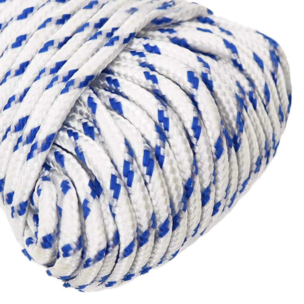 vidaXL Corde de bateau Blanc 5 mm 250 m Polypropylène